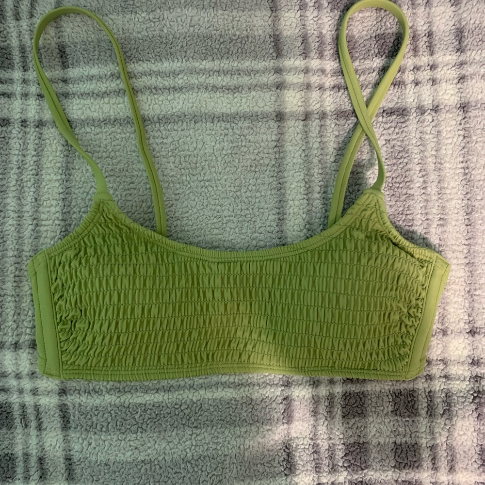 Green bikini top